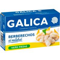 Berberecho al natural 45/55 piezas GALICA, lata 63 g