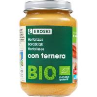Potet de vedella amb verdures EROSKI BIO, pot 200 g