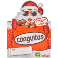 Cacahuete recubiertos de chocolate Navidad CONGUITOS, caja 45 g