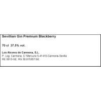 Ginebra Blackberry PUERTO DE INDIAS, botella 70 cl