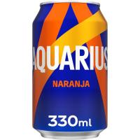 Beguda isotònica sabor taronja AQUARIUS, llauna 33 cl