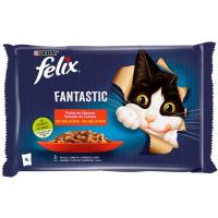 Festí de carns per a gat FÉLIX FANTASTIC, pack 4x85 g