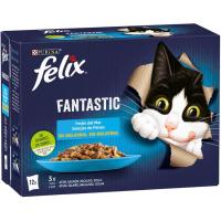 Festí de mar per a gat FÉLIX FANTASTIC, pack 12x85 g