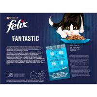 Festí de mar per a gat FÉLIX FANTASTIC, pack 12x85 g