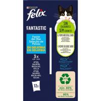 Festí de mar per a gat FÉLIX FANTASTIC, pack 12x85 g