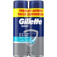Gel afaitar series efecte gel GILLETTE, pack 2x200 ml