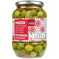 Aceitunas chupadedos EROSKI, frasco 500 g