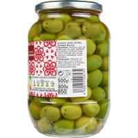 Aceitunas chupadedos EROSKI, frasco 500 g