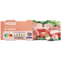 Salmón al natural EROSKI, pack 3x50 g