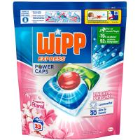 Detergent en càpsules WIPP POWER floral, bossa 33 dosi