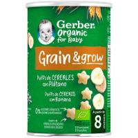 Snack de cereal i plàtan GERBER, llauna 35 g