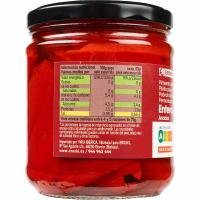 Pimiento de piquillo entero EROSKI, frasco 350 g