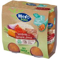 Potet de verdures, vedella i arròs HERO, pack 2x235 g