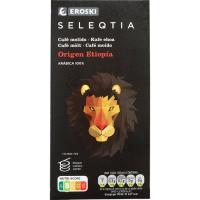 Café molido Etiopia EROSKI SELEQTIA, caja 250 g