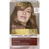 Coloración 7U rubio universal nudes EXCELLENCE CREME, caja 1 ud