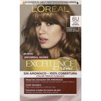 Coloración 6U rubio oscuro EXCELLENCE CREME, caja 1 ud