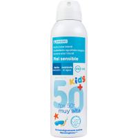 Boira solar infantil FPS50+ pell sensible EROSKI, spray 200 ml