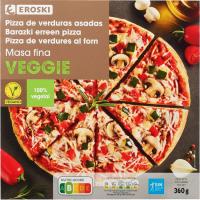 Pizza vegana EROSKI VEGGIE, caja 360 g