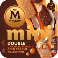 Gelat mini double caramel mania MAGNUM, pack 6x55 ml