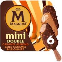 Gelat mini double caramel mania MAGNUM, pack 6x55 ml