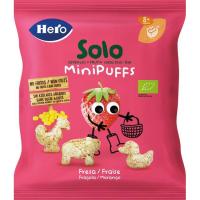 Snack infantil minipuffs cereals eco i maduixa HERO, bosseta 18 g