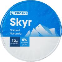 Skyr natural 0% EROSKI, tarrina 150 g