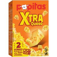 Palomitas xtra sabor queso POPITAS, pack 2x80 g