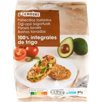 Panecillos integrales EROSKI, bolsa 300 g