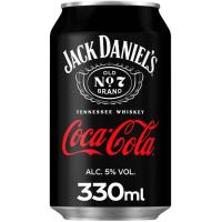 Whisky JACK DANIELS i COCA COLA, llauna 33 cl