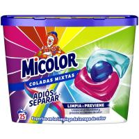 Detergent càpsulas adeu en separar MICOLOR, caixa 25 dosi