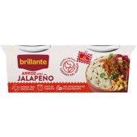 Vasito de arroz jalapeño BRILLANTE, pack 2x125 g