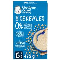 Farinetes 8 cereals GERBER, caixa 475 g