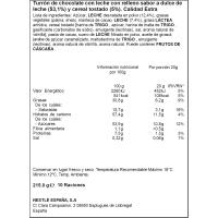 Torró almívar de llet extrafí NESTLÉ, tauleta 215 g