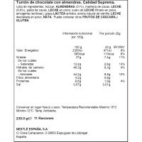 Torró ametllat extrafí NESTLÉ, tauleta 230 g