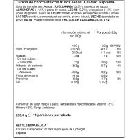 Torró de fruita seca extrafí NESTLÉ, tauleta 230 g