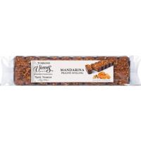 Turrón de mandarina y avellana alargado VICENS, tableta 300 g