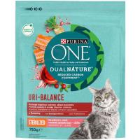 Pienso gato esterilizado arándano salmón ONE, paquete 750 g