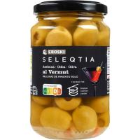 Aceituna vermut EROSKI SELEQTIA, frasco 190 g