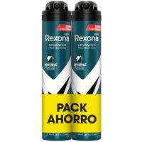 Desodorante 72H invisible REXONA MEN, pack 2x200 ml