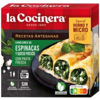 Canelons d`espinacs i formatge fresc LA COCINERA, caixa 280 g