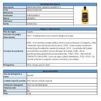 Jabón natural líquido LAGARTO, botella 1 litro