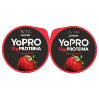 Preparado lácteo sabor fresa YOPRO, pack 2x160 g