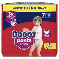 Activity Pants pañales 17+ kg talla 7 Extra suave paquete 29 unidades ·  DODOT · Supermercado El Corte Inglés El Corte Inglés