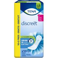 Compresa de incontinencia extra TENA Discreet, paquete 10+2 uds