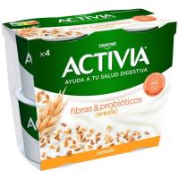 Bífidus de fibres i cereals ACTIVIA, pack 4x115 g