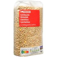 Lentejas EROSKI, paquete 1 kg