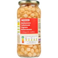 Garbanzo cocido EROSKI, frasco 400 g