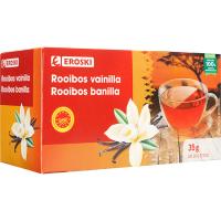 Roibos vainilla EROSKI, caixa 20 u