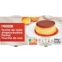 Tocino de cielo EROSKI, pack 2x100 g