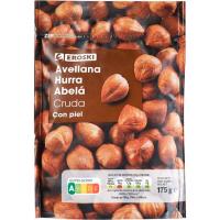 Avellana cruda con piel EROSKI, bolsa 175 g